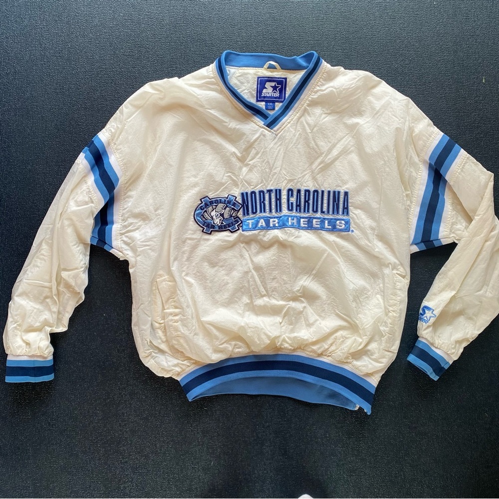 Vintage Tar Heels Starter Jacket Pullover. Size XXL.